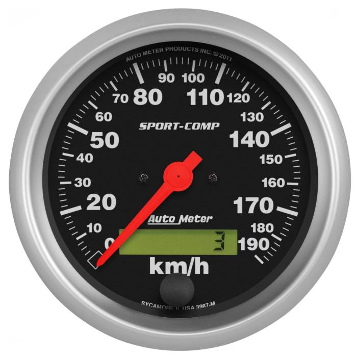 AutoMeter - AutoMeter Sport-Comp Electric Metric Speedo 3987-M