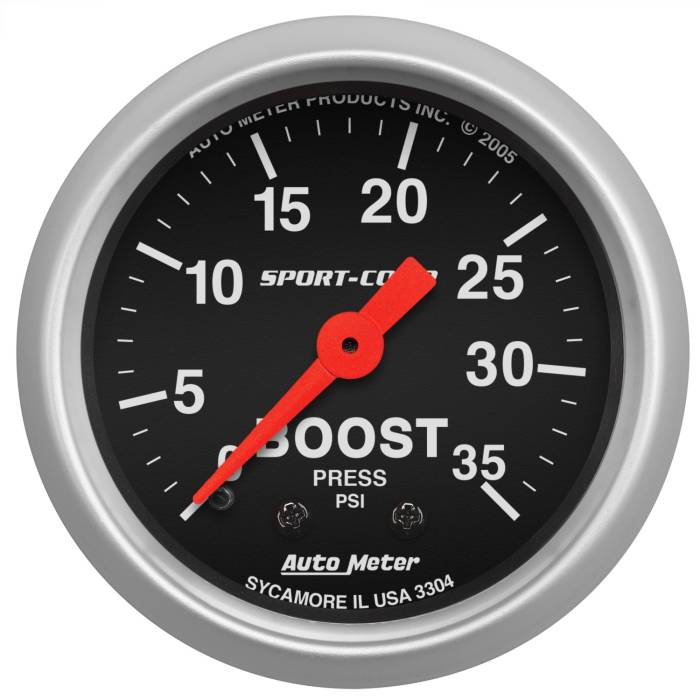 AutoMeter - AutoMeter Sport-Comp Mechanical Boost Gauge 3304