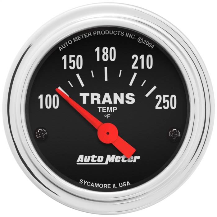 AutoMeter - AutoMeter Traditional Chrome Electric Transmission Temperature Gauge 2552
