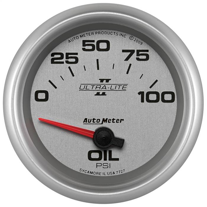 AutoMeter - AutoMeter Ultra-Lite II Electric Oil Pressure Gauge 7727