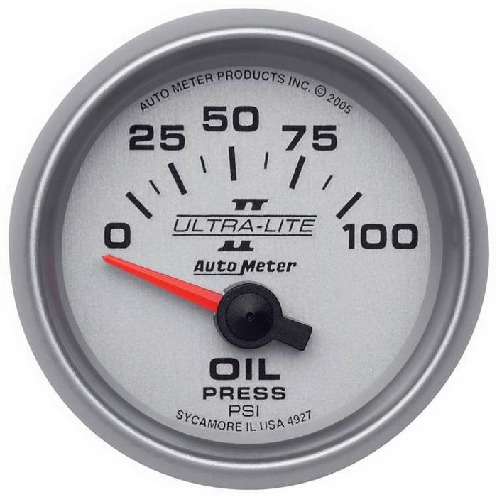 AutoMeter - AutoMeter Ultra-Lite II Electric Oil Pressure Gauge 4927