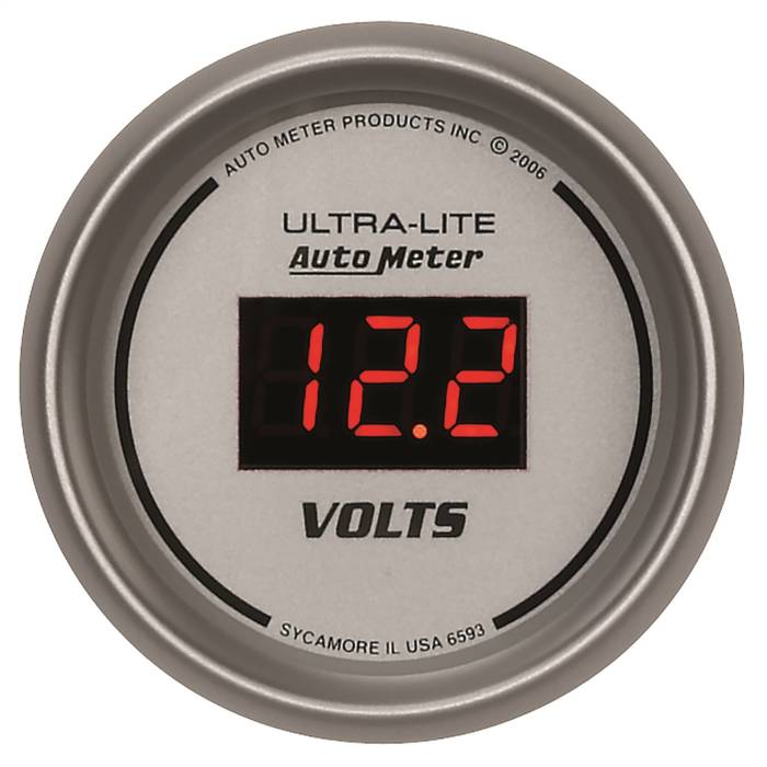 AutoMeter - AutoMeter Ultra-Lite Digital Voltmeter Gauge 6593