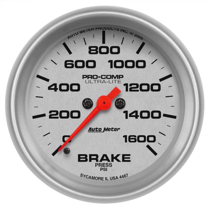 AutoMeter - AutoMeter Ultra-Lite Electric Brake Pressure Gauge 4467