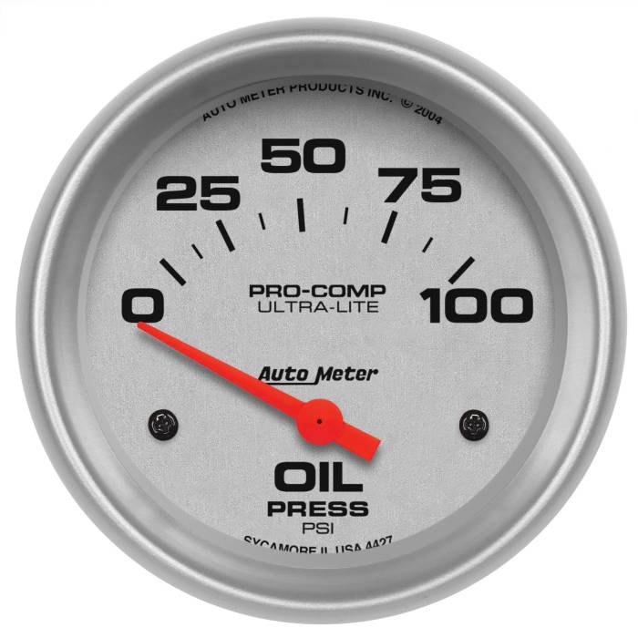 AutoMeter - AutoMeter Ultra-Lite Electric Oil Pressure Gauge 4427