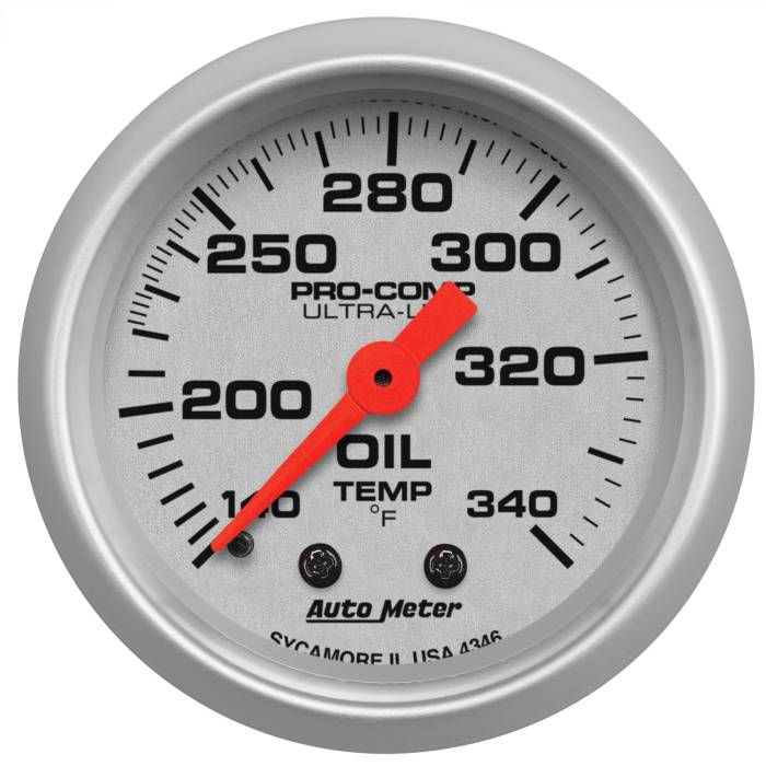 AutoMeter - AutoMeter Ultra-Lite Mechanical Oil Tank Temperature Gauge 4346