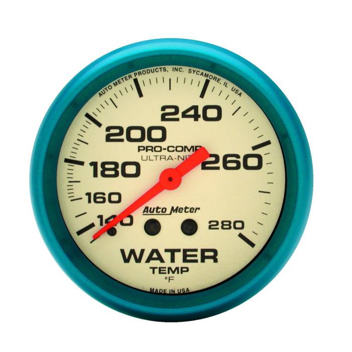 AutoMeter - AutoMeter Ultra-Nite Water Temperature Gauge 4531