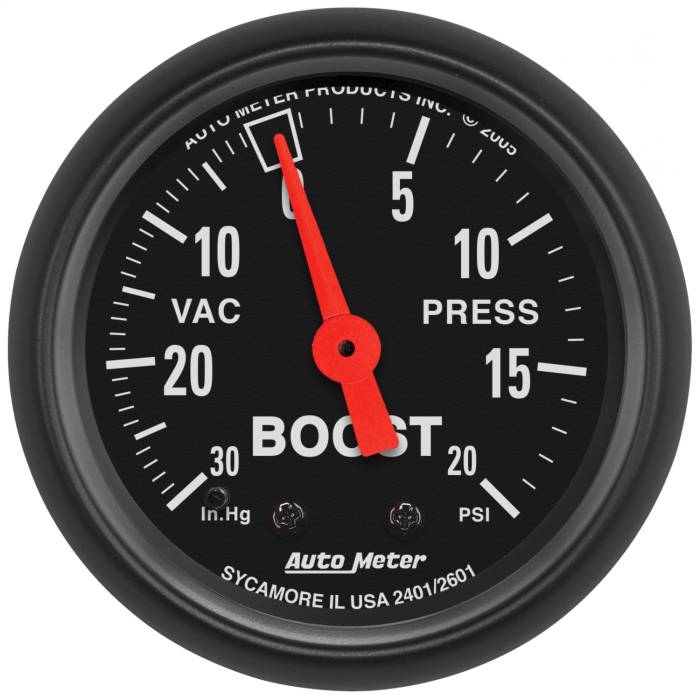 AutoMeter - AutoMeter Z-Series Mechanical Boost/Vacuum Gauge 2601