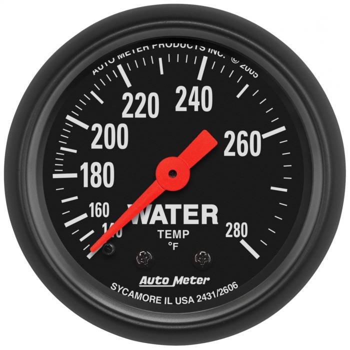 AutoMeter - AutoMeter Z-Series Mechanical Water Temperature Gauge 2606