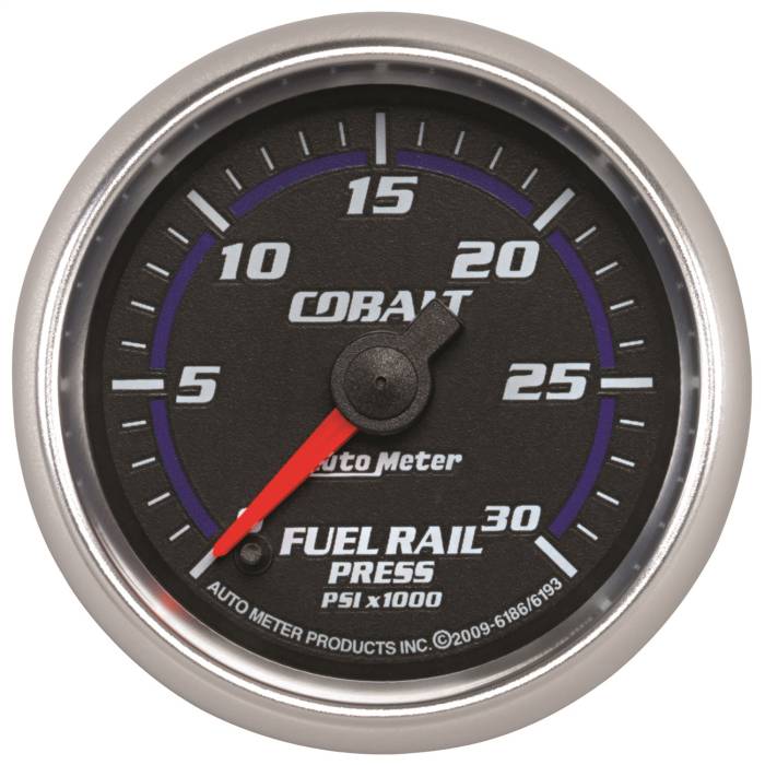 AutoMeter - AutoMeter Cobalt Fuel Rail Pressure Gauge 6186