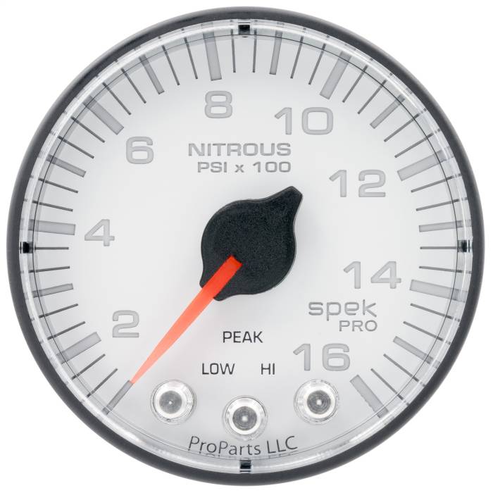 AutoMeter - AutoMeter Spek-Pro Electric Nitrous Pressure Gauge P320128