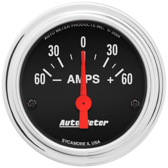 AutoMeter - AutoMeter Traditional Chrome Electric Ammeter Gauge 2586