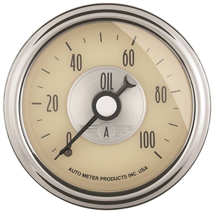 AutoMeter - AutoMeter Prestige Series Antique Ivory Oil Pressure Gauge 2021