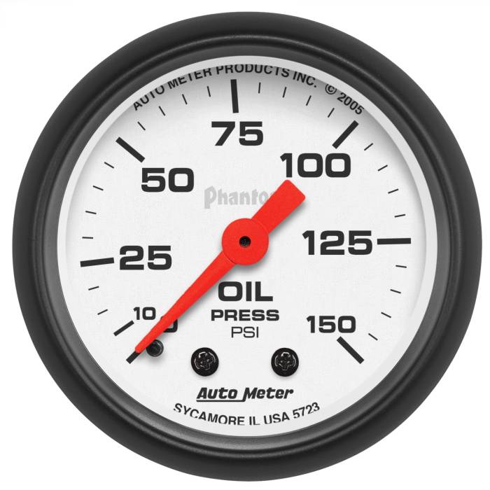 AutoMeter - AutoMeter Phantom Mechanical Oil Pressure Gauge 5723