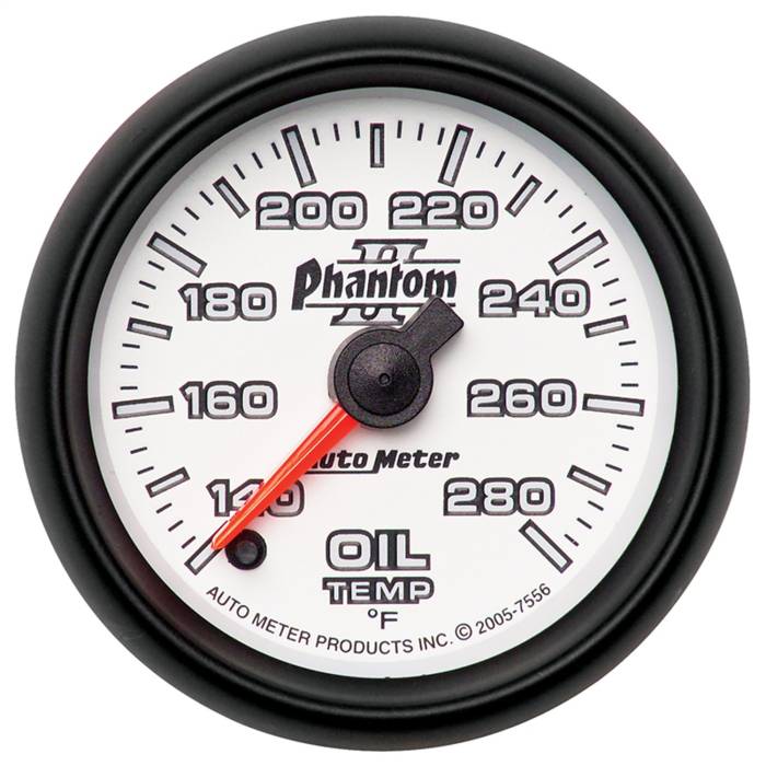AutoMeter - AutoMeter Phantom II Electric Oil Temperature Gauge 7556