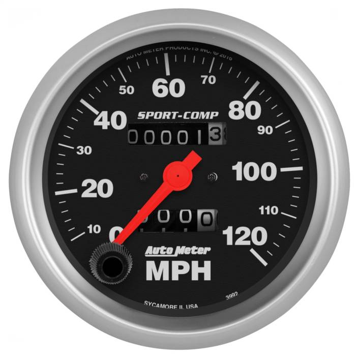 AutoMeter - AutoMeter Sport-Comp In-Dash Mechanical Speedometer 3992