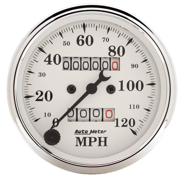 AutoMeter - AutoMeter Old Tyme White Mechanical Speedometer 1693
