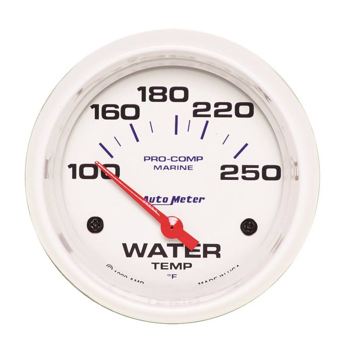 AutoMeter - AutoMeter Marine Electric Water Temperature Gauge 200763