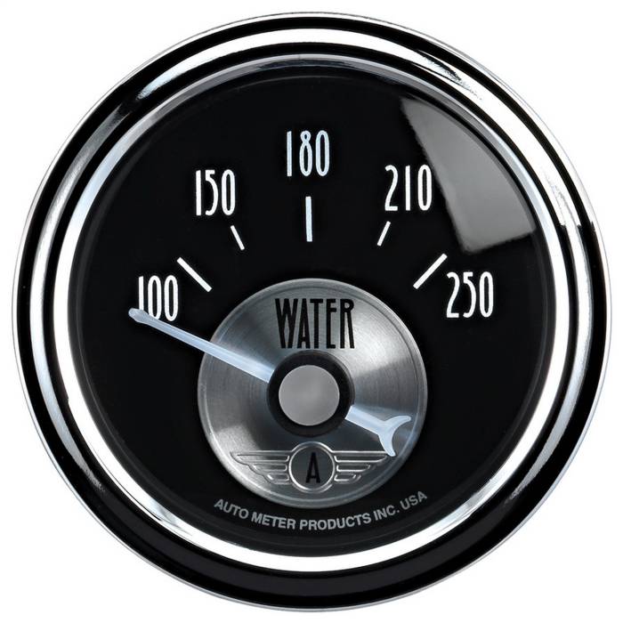 AutoMeter - AutoMeter Prestige Series Black Diamond Water Temperature Gauge 2038