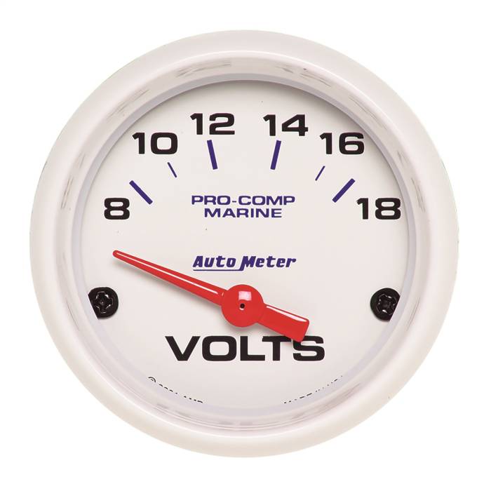 AutoMeter - AutoMeter Marine Electric Voltmeter Gauge 200756
