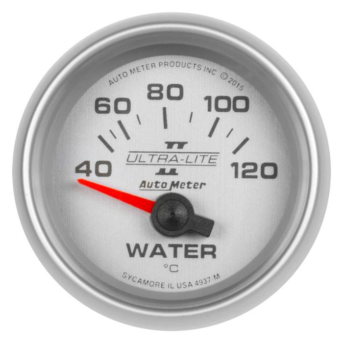 AutoMeter - AutoMeter Ultra-Lite II Electric Water Temperature Gauge 4937-M