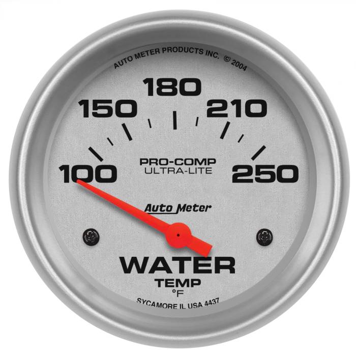 AutoMeter - AutoMeter Ultra-Lite Electric Water Temperature Gauge 4437