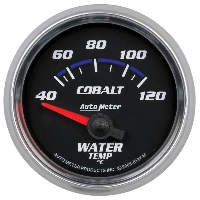 AutoMeter - AutoMeter Cobalt Electric Water Temperature Gauge 6137-M