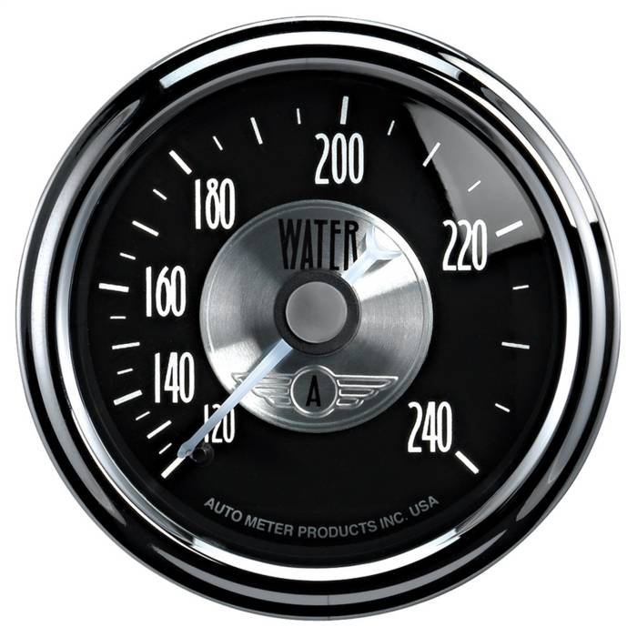 AutoMeter - AutoMeter Prestige Series Black Diamond Water Temperature Gauge 2033