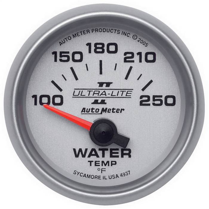 AutoMeter - AutoMeter Ultra-Lite II Electric Water Temperature Gauge 4937