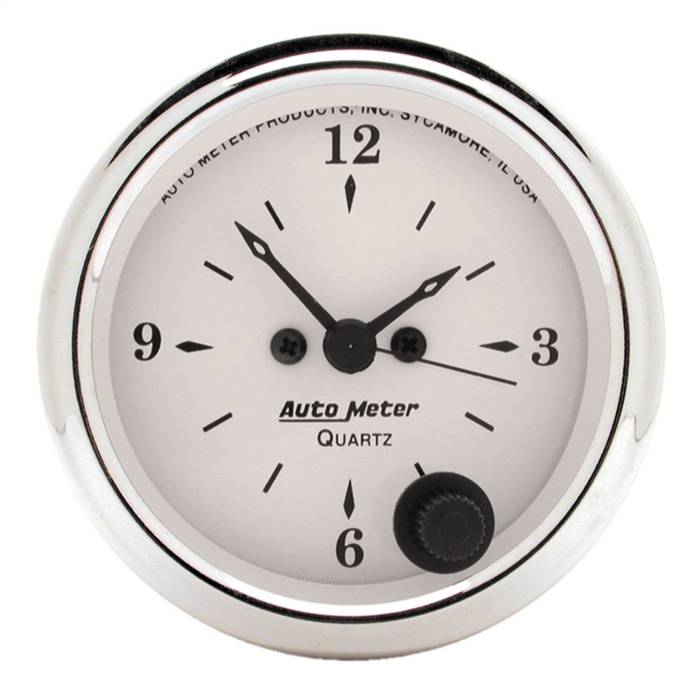 AutoMeter - AutoMeter Old Tyme White Clock 1686