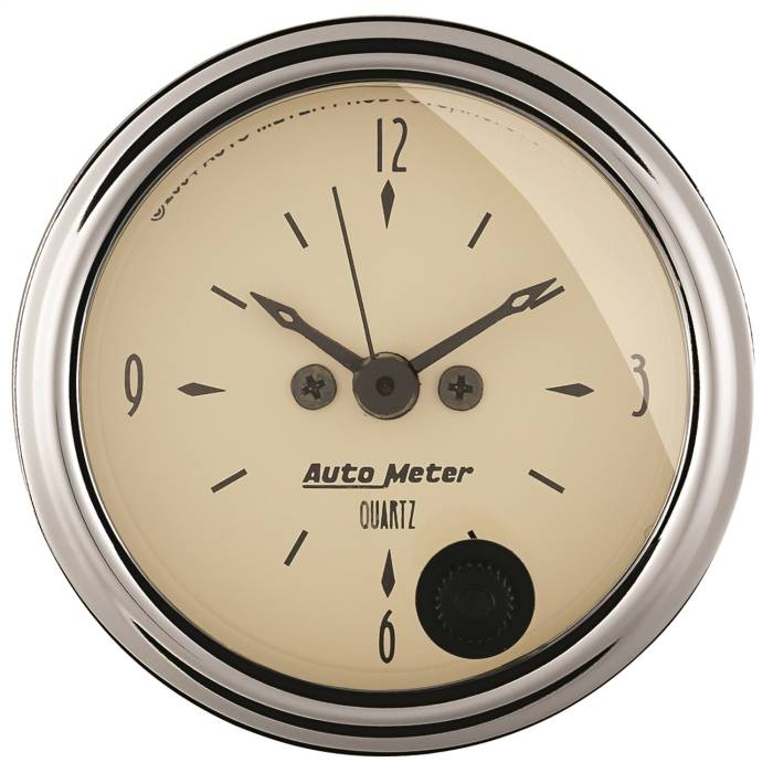 AutoMeter - AutoMeter Antique Beige Clock 1885