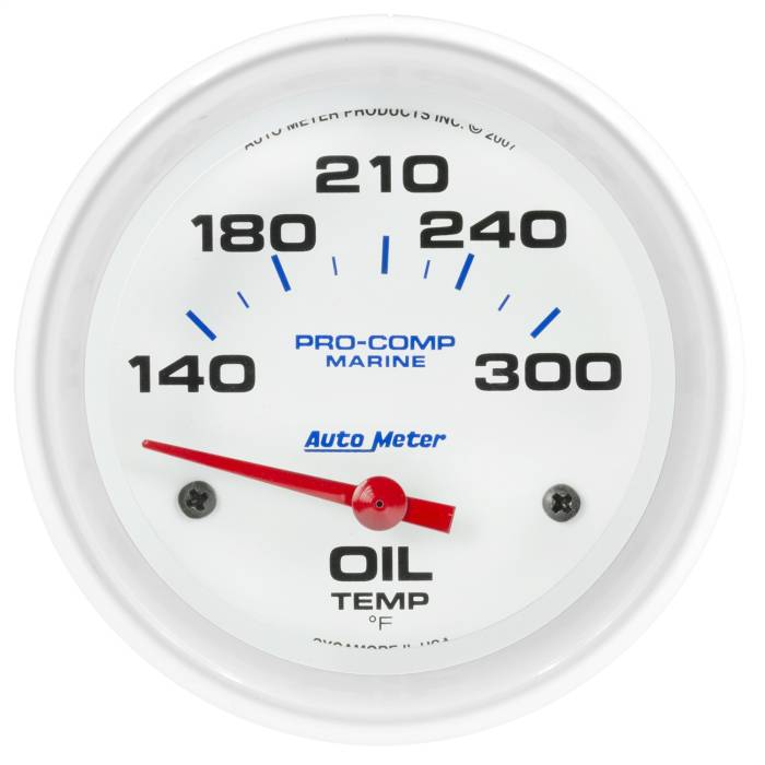 AutoMeter - AutoMeter Marine Electric Oil Temperature Gauge 200765