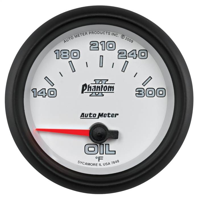 AutoMeter - AutoMeter Phantom II Electric Oil Temperature Gauge 7848
