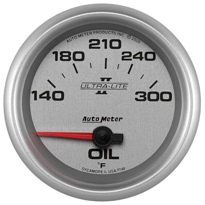 AutoMeter - AutoMeter Ultra-Lite II Electric Oil Temperature Gauge 7748