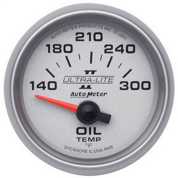 AutoMeter - AutoMeter Ultra-Lite II Electric Oil Temperature Gauge 4948