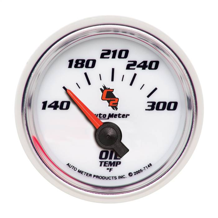 AutoMeter - AutoMeter C2 Electric Oil Temperature Gauge 7148