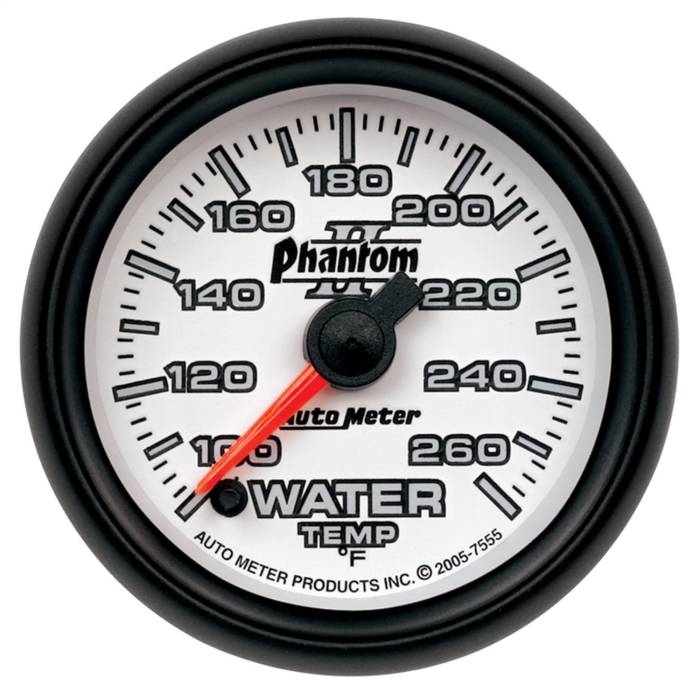 AutoMeter - AutoMeter Phantom II Electric Water Temperature Gauge 7555