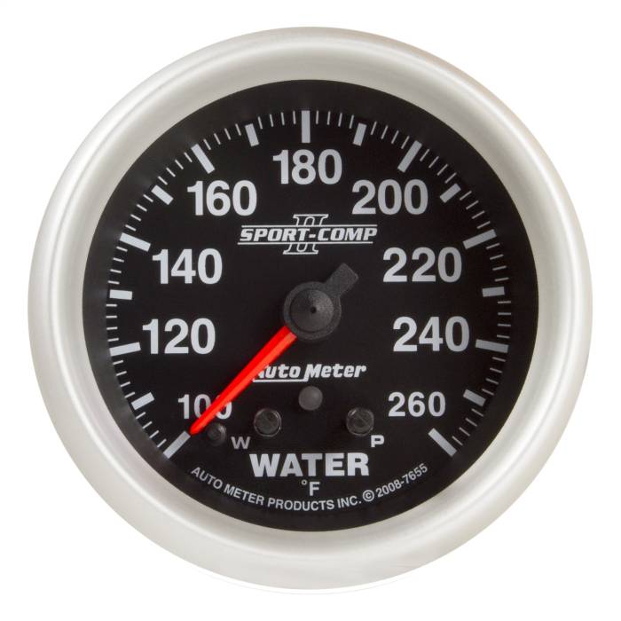 AutoMeter - AutoMeter Sport-Comp II Electric Water Temperature Gauge 7655