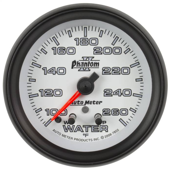 AutoMeter - AutoMeter Phantom II Electric Water Temperature Gauge 7855