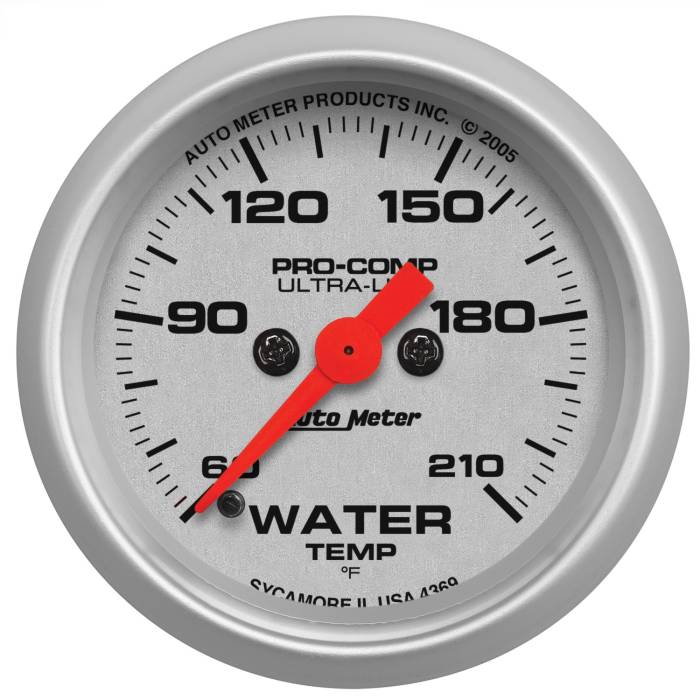 AutoMeter - AutoMeter Ultra-Lite Electric Water Temperature Gauge 4369