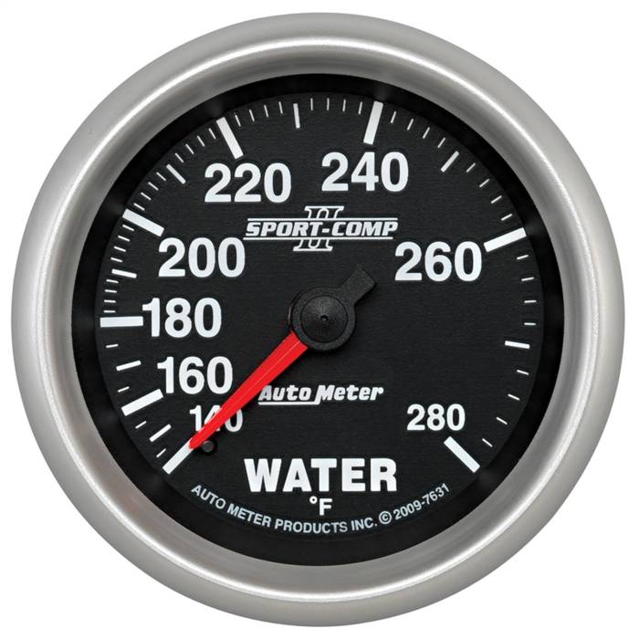 AutoMeter - AutoMeter Sport-Comp II Mechanical Water Temperature Gauge 7631