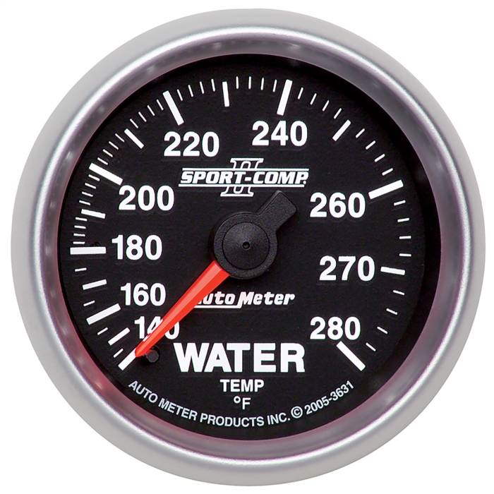 AutoMeter - AutoMeter Sport-Comp II Mechanical Water Temperature Gauge 3631