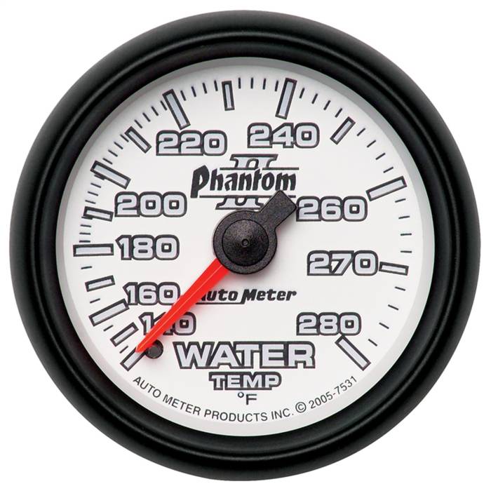 AutoMeter - AutoMeter Phantom II Mechanical Water Temperature Gauge 7531