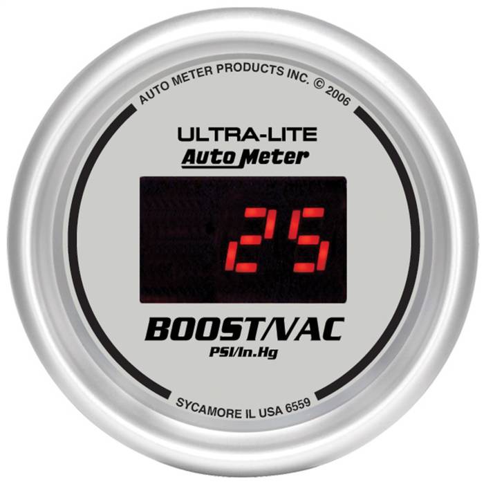 AutoMeter - AutoMeter Ultra-Lite Digital Boost/Vacuum Gauge 6559
