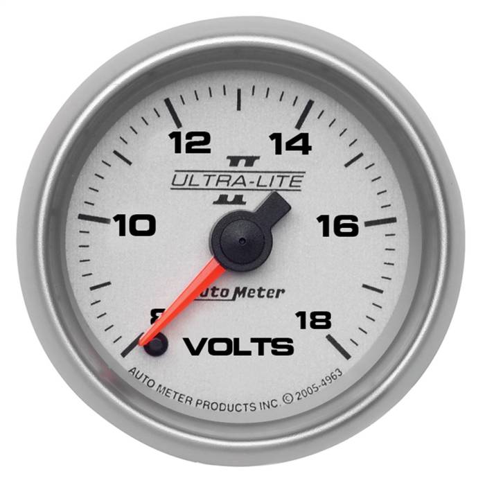 AutoMeter - AutoMeter Ultra-Lite II Electric Voltmeter Gauge 4991