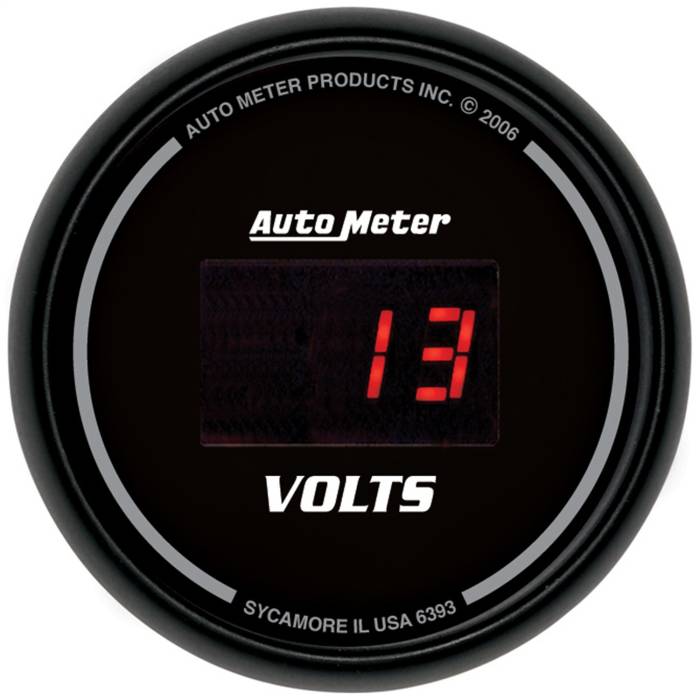 AutoMeter - AutoMeter Sport-Comp Digital Voltmeter Gauge 6393