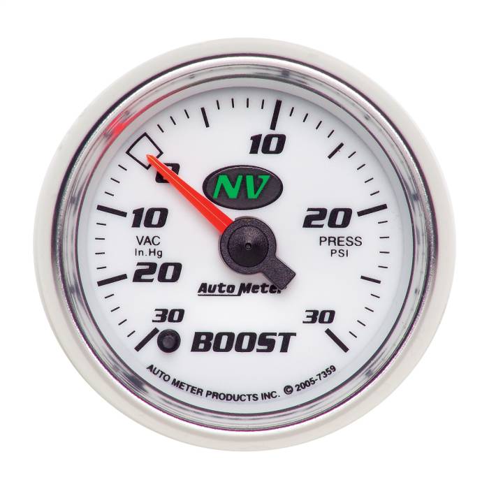 AutoMeter - AutoMeter NV Electric Boost/Vacuum Gauge 7359