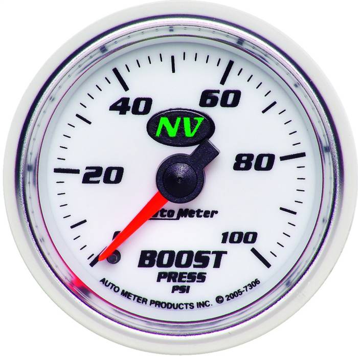 AutoMeter - AutoMeter NV Mechanical Boost Gauge 7306