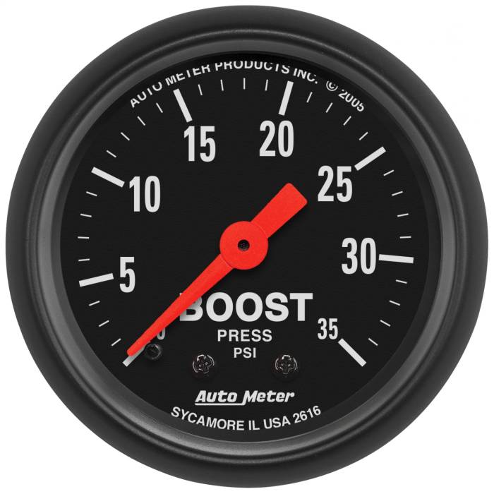 AutoMeter - AutoMeter Z-Series Mechanical Boost Gauge 2616