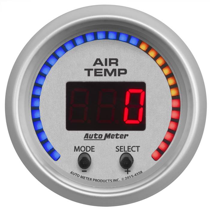 AutoMeter - AutoMeter Ultra-Lite Digital Air Temperature Gauge 4358