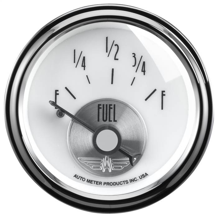 AutoMeter - AutoMeter Prestige Series Pearl Fuel Level Gauge 2015
